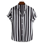 Striped Short-Sleeve Summer Shirt