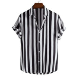 Striped Short-Sleeve Summer Shirt
