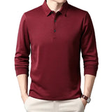 Elegant Long-Sleeve Polo Shirt