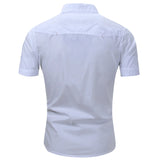 Cotton Cargo Shirt with Short Sleeves