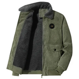 Elegant Corduroy Fleece Jacket