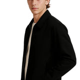 Lightweight Twill Jacket for Men – Black – Regular Fit
