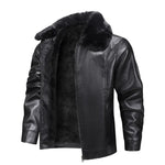 Leather Fleece Jacket