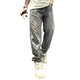 Jacquard Denim Jeans