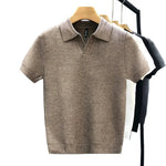 Breathable Knit Polo Shirt
