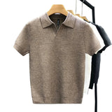 Breathable Knit Polo Shirt