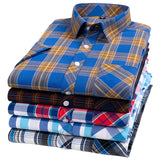 Cotton Checkered Shirt with Short Sleeves