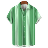 Striped Short-Sleeve Summer Shirt