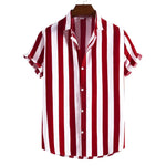 Striped Short-Sleeve Summer Shirt