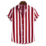 Striped Short-Sleeve Summer Shirt