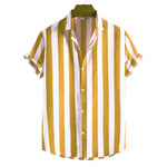 Striped Short-Sleeve Summer Shirt