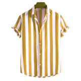 Striped Short-Sleeve Summer Shirt