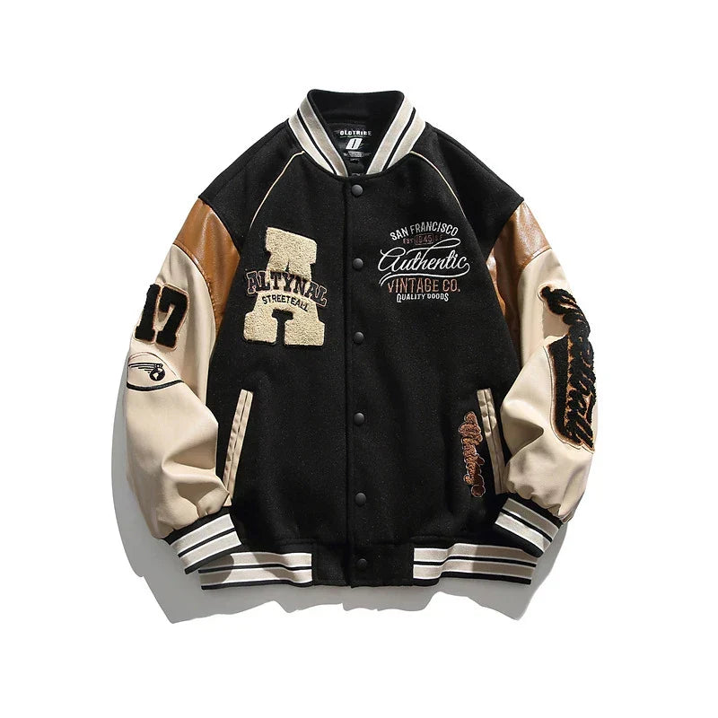 Men's Baseball Jacket Black