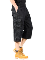 Long Cotton Cargo Shorts