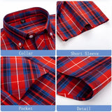 Cotton Checkered Shirt with Short Sleeves