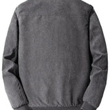 Elegant Corduroy Fleece Jacket