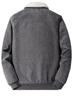 Elegant Corduroy Fleece Jacket