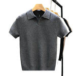 Breathable Knit Polo Shirt