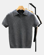 Andorra Ribbed Open Polo