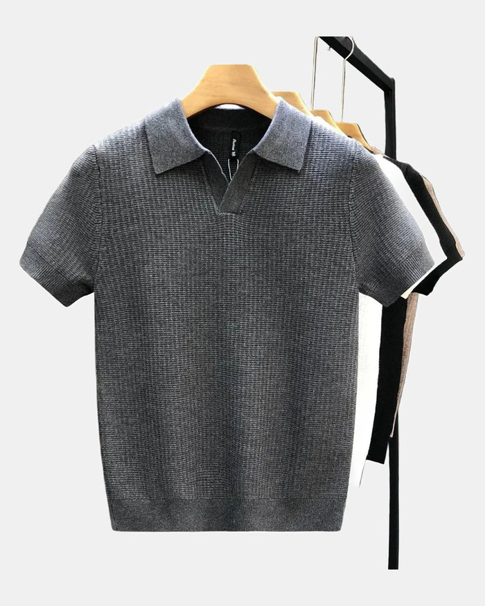 Men's Knit Polo Shirt