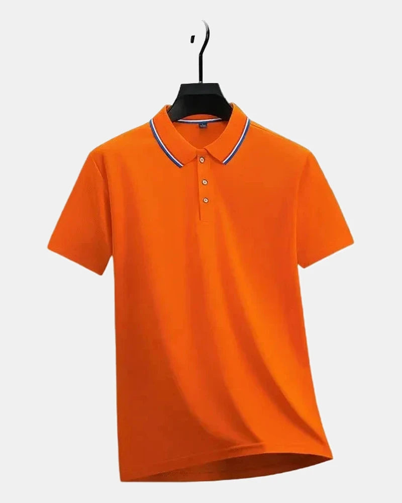 Men's Polo Shirt in Orange