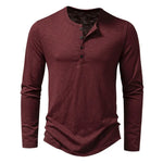Cotton Long-Sleeve Polo Shirt