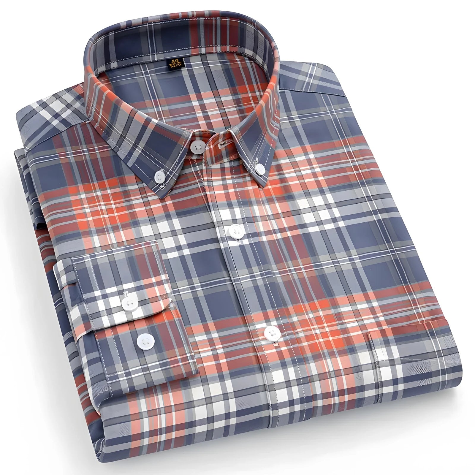 Cotton Oxford Shirt Orange