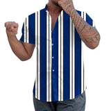 Striped Short-Sleeve Summer Shirt