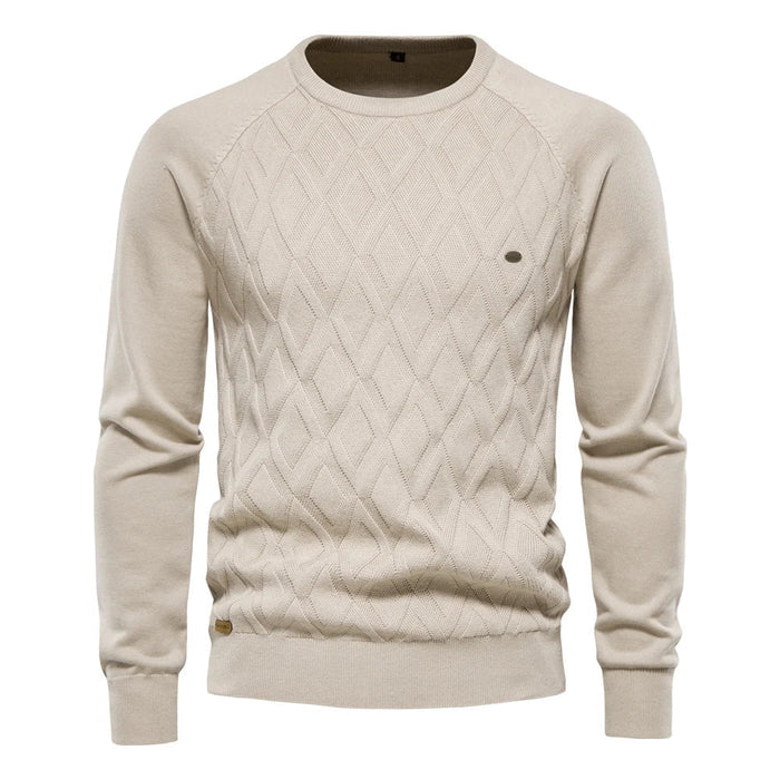Men's Theodor Sweater with Diamond Pattern