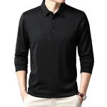 Elegant Long-Sleeve Polo Shirt