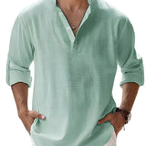 Piotr - Breathable Linen Men's Shirt