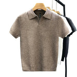 Breathable Knit Polo Shirt