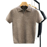 Breathable Knit Polo Shirt