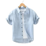 Linen Shirt with Short Sleeves