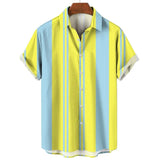Striped Short-Sleeve Summer Shirt