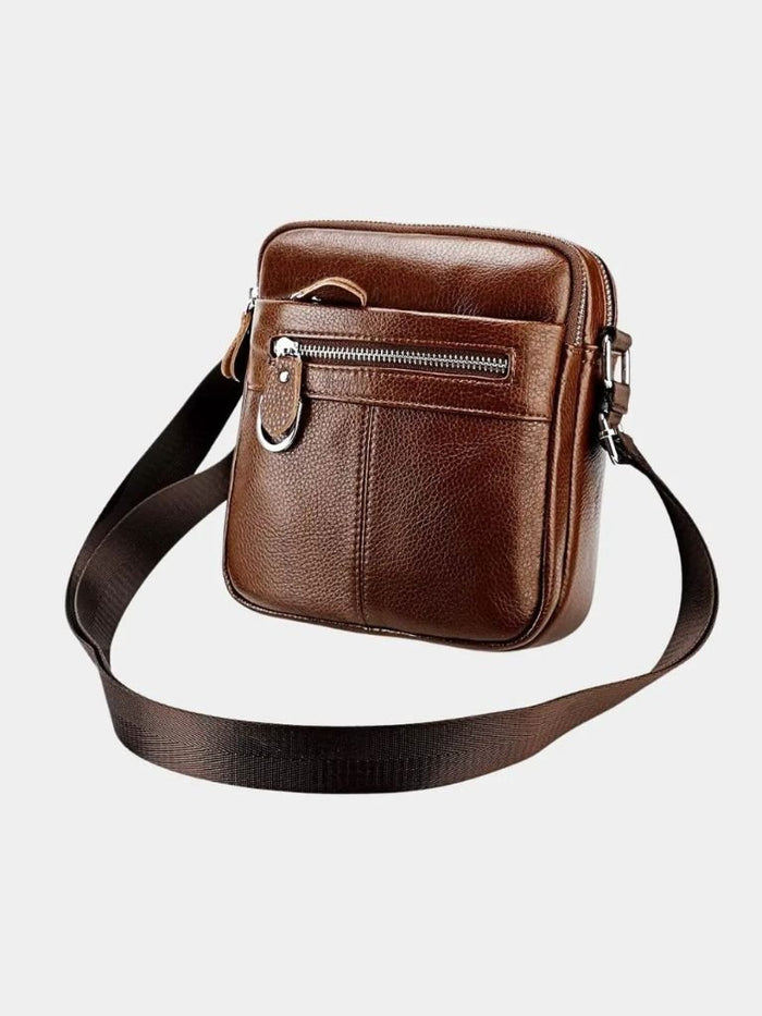Soren Men's Leather Shoulder Bag, Venice