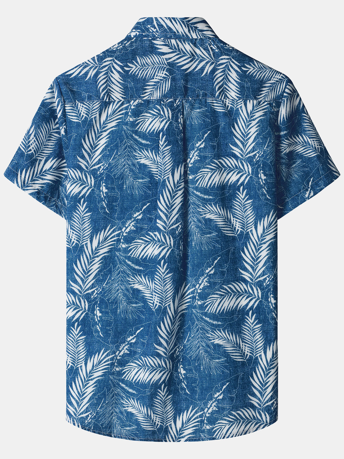 Hawaiian Casual Short-Sleeve Pockets Shirts, Tropical Print