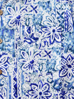 Hawaiian Geometric Floral Print Summer Shirt