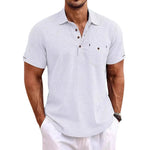 Linen polo shirt