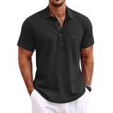 Linen polo shirt