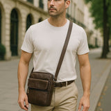 Tobias™ - Leather Crossover Bag