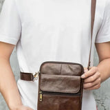 Tobias™ - Leather Crossover Bag