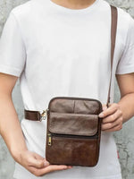 Tobias™ - Leather Crossover Bag