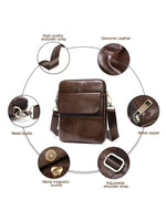 Tobias™ - Leather Crossover Bag