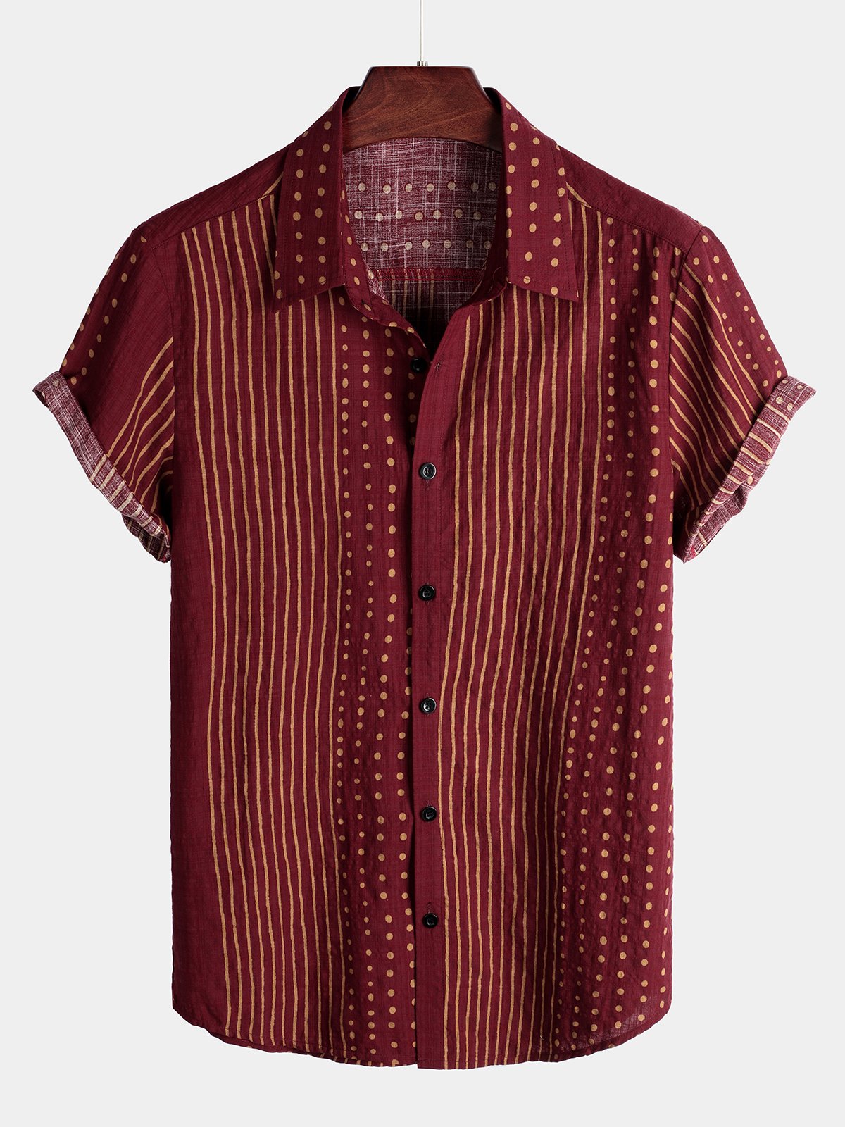 Striped Short-Sleeve Breathable Shirts