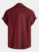Striped Short-Sleeve Breathable Shirts