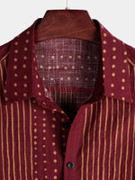 Striped Short-Sleeve Breathable Shirts