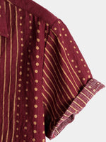 Striped Short-Sleeve Breathable Shirts