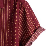 Men's Striped Cotton Short Sleeve Shirt