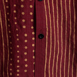 Men's Striped Cotton Short Sleeve Shirt